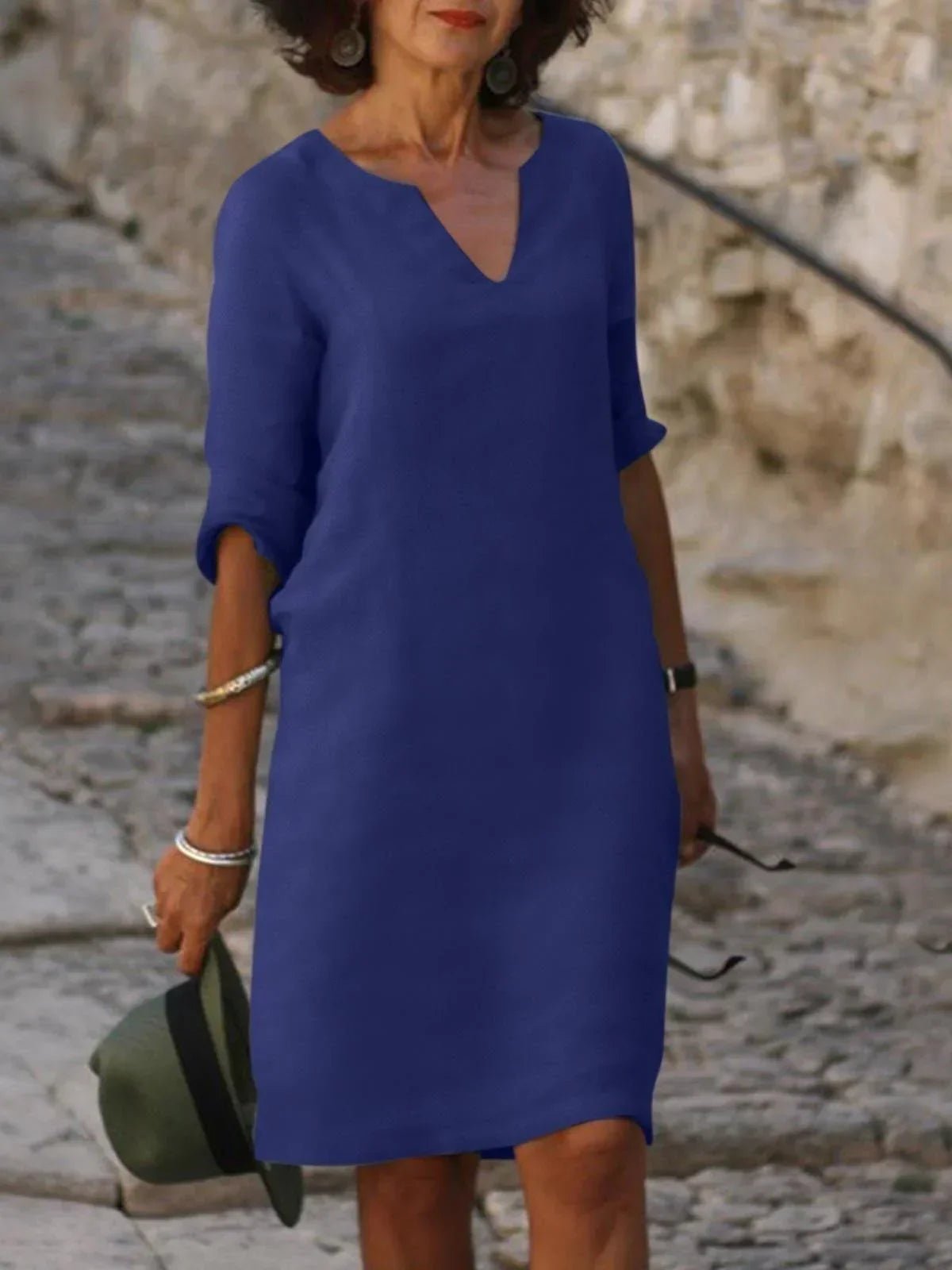 Robe Séduisante en Coton Mélangé pour Femmes - Marie Montel