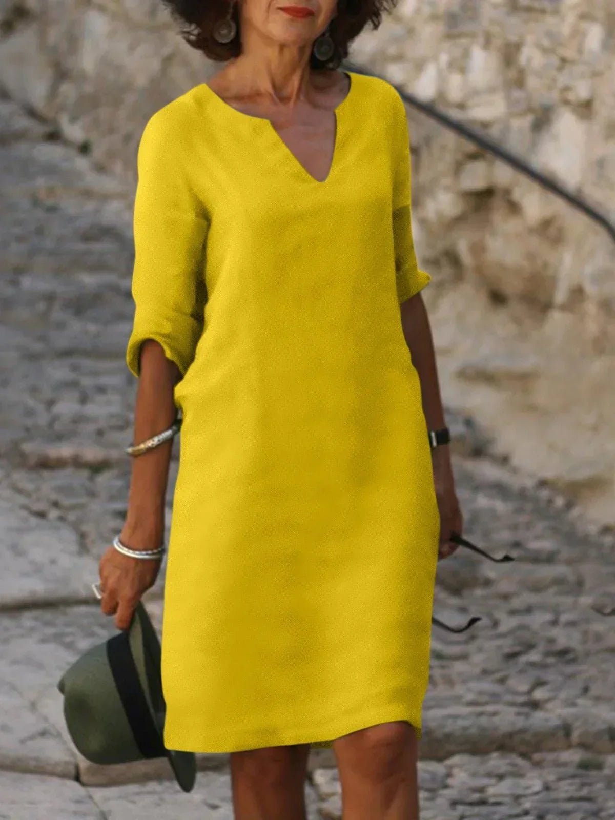 Robe Séduisante en Coton Mélangé pour Femmes - Marie Montel