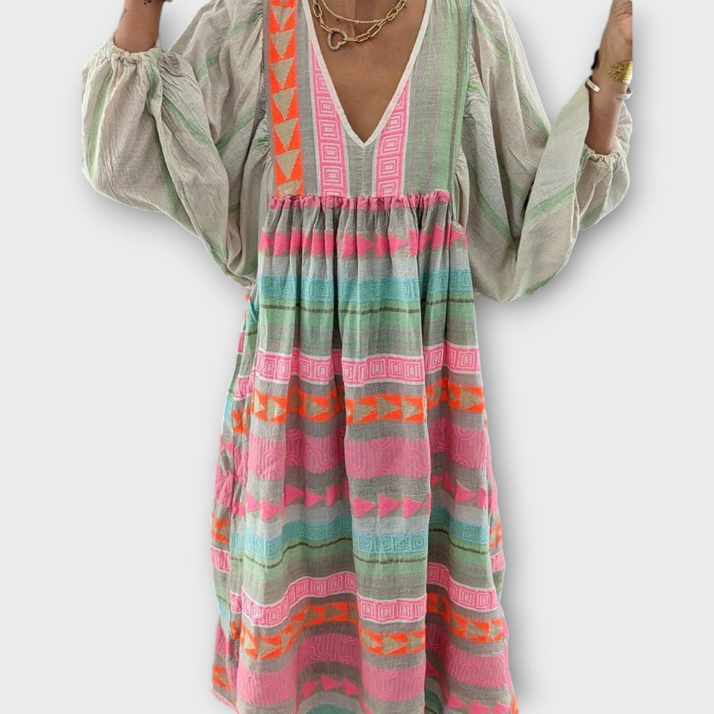 Robe Vêtue de Couleurs Vives pour Femmes - Marie Montel