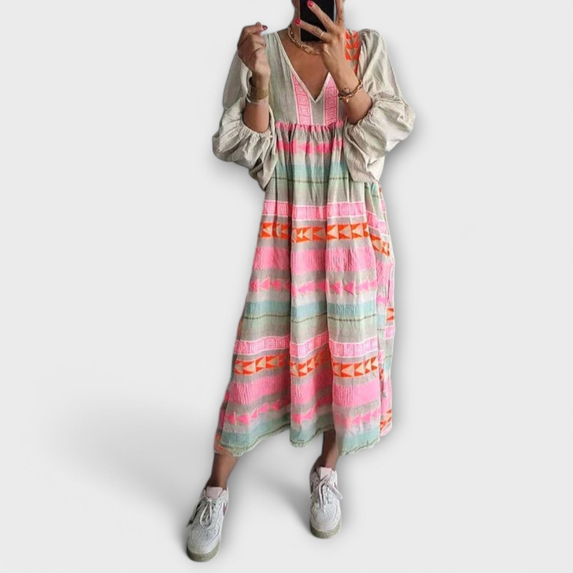 Robe Vêtue de Couleurs Vives pour Femmes - Marie Montel
