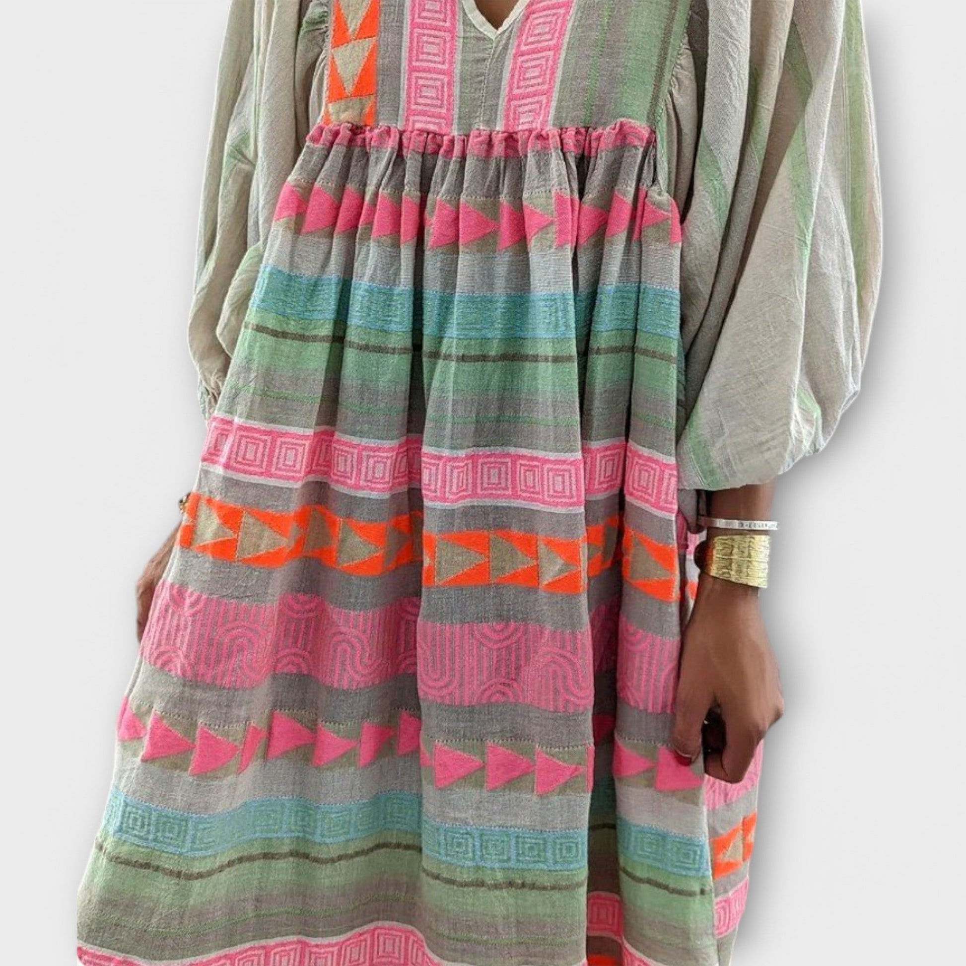 Robe Vêtue de Couleurs Vives pour Femmes - Marie Montel