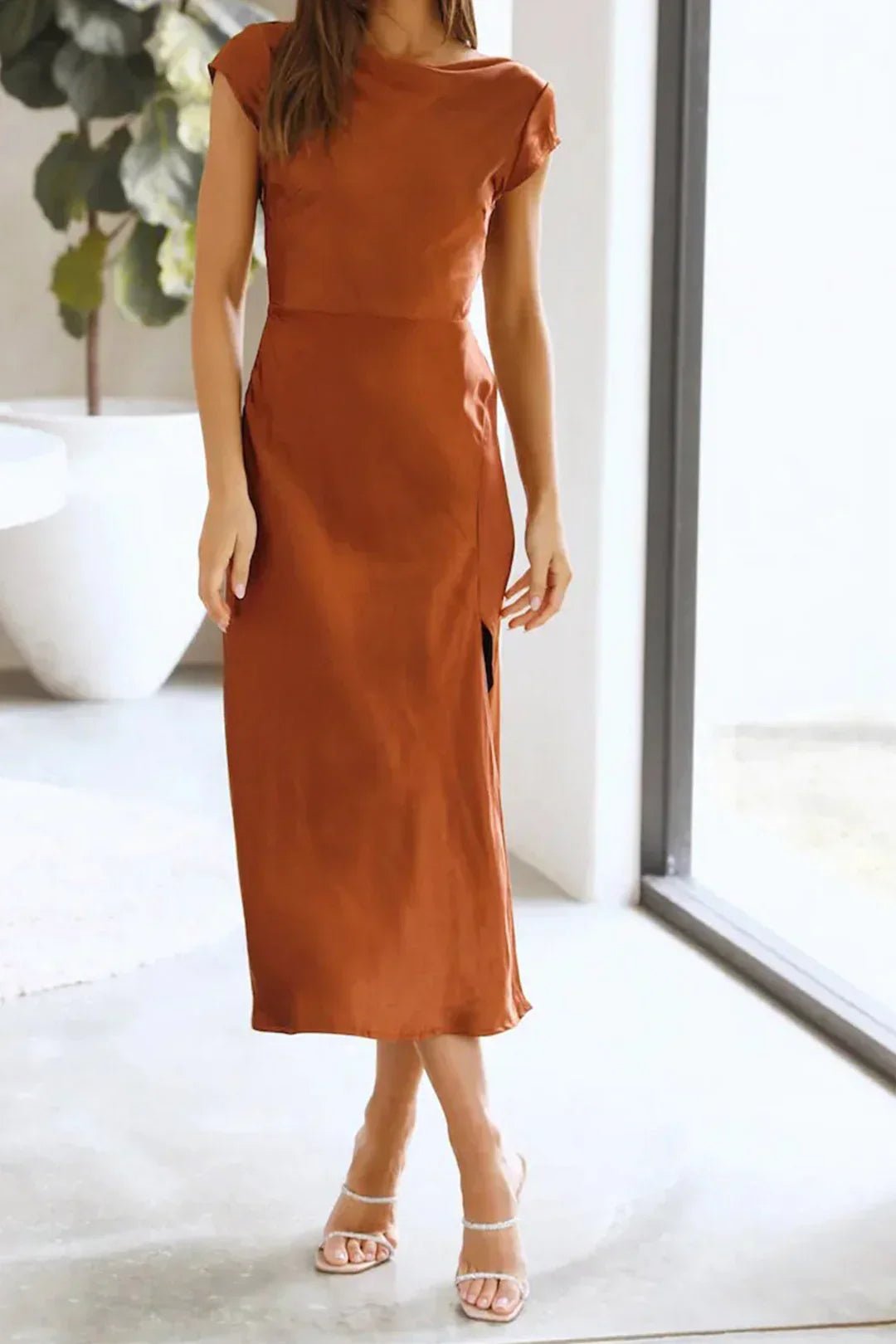 Robes Élégantes en Satin pour Femmes - Marie Montel