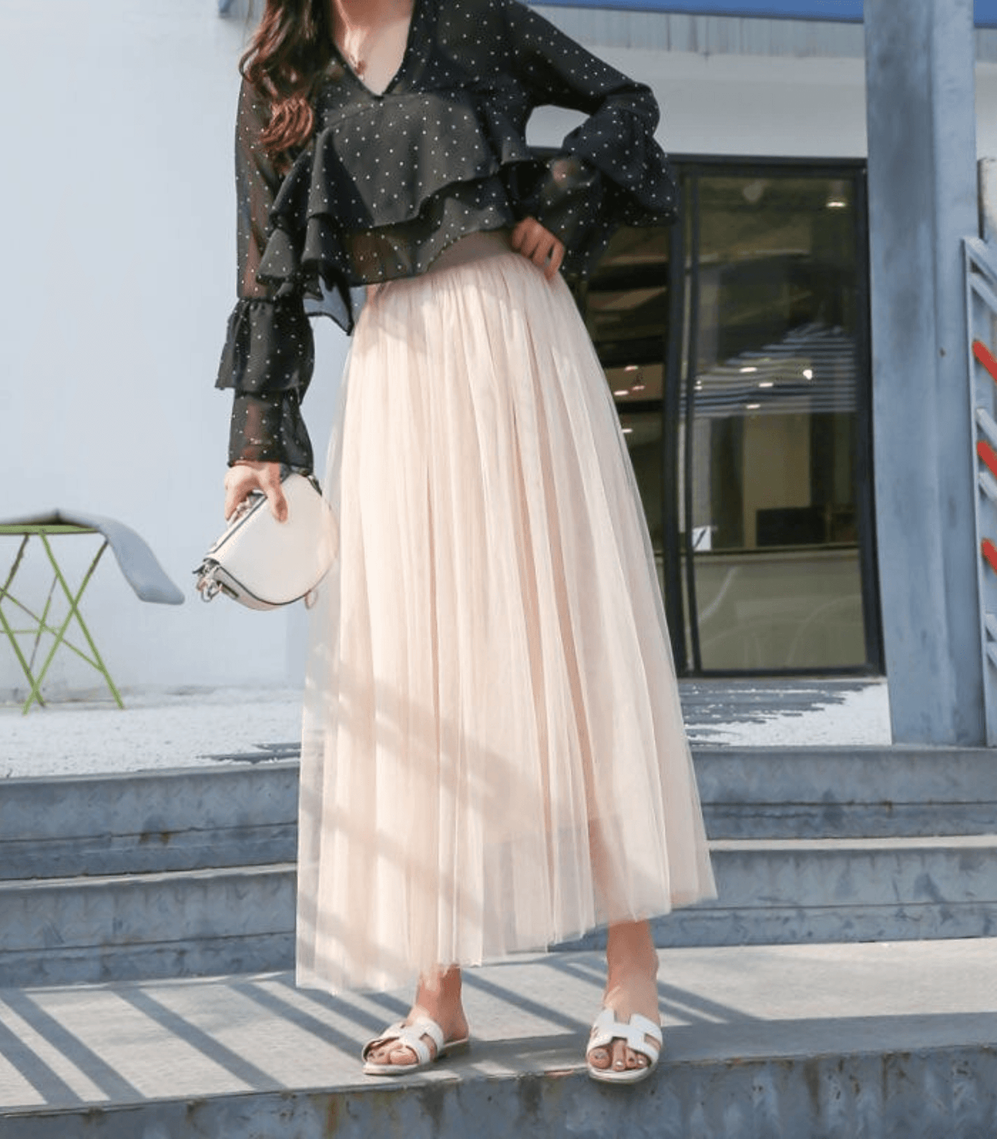 Rocque Longue à Taille Haute pour Femmes - Marie Montel