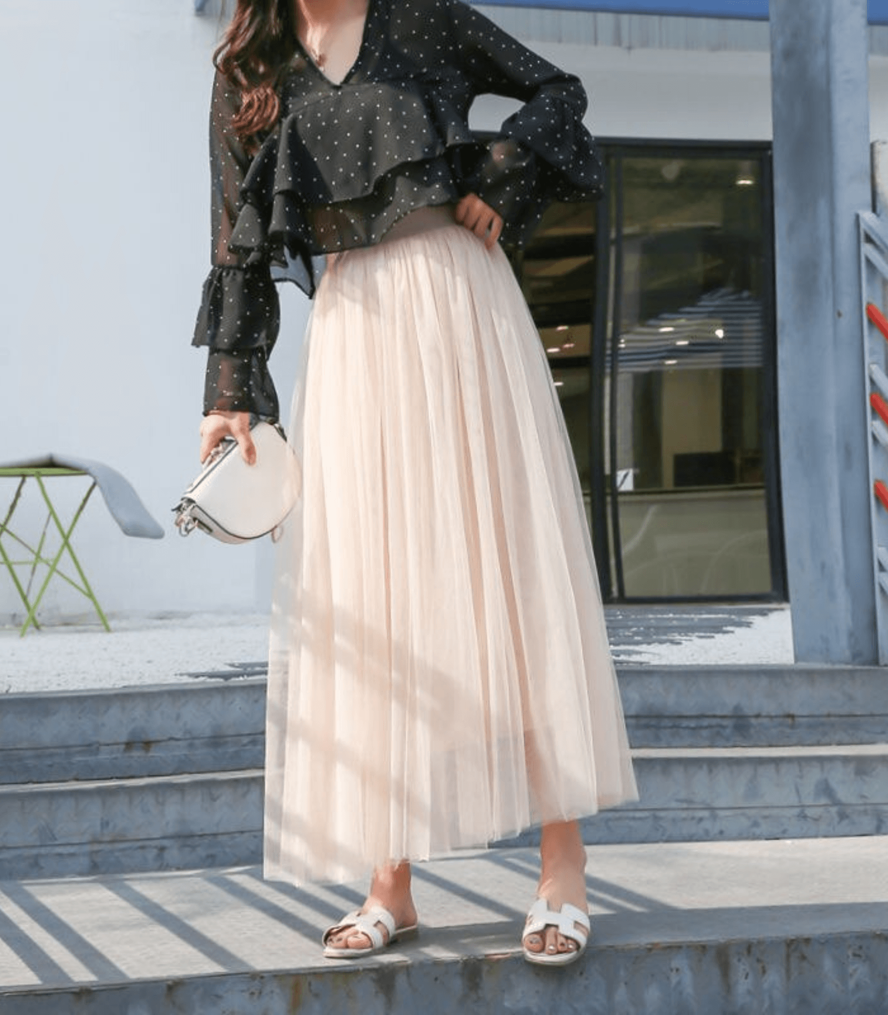 Rocque Longue à Taille Haute pour Femmes - Marie Montel