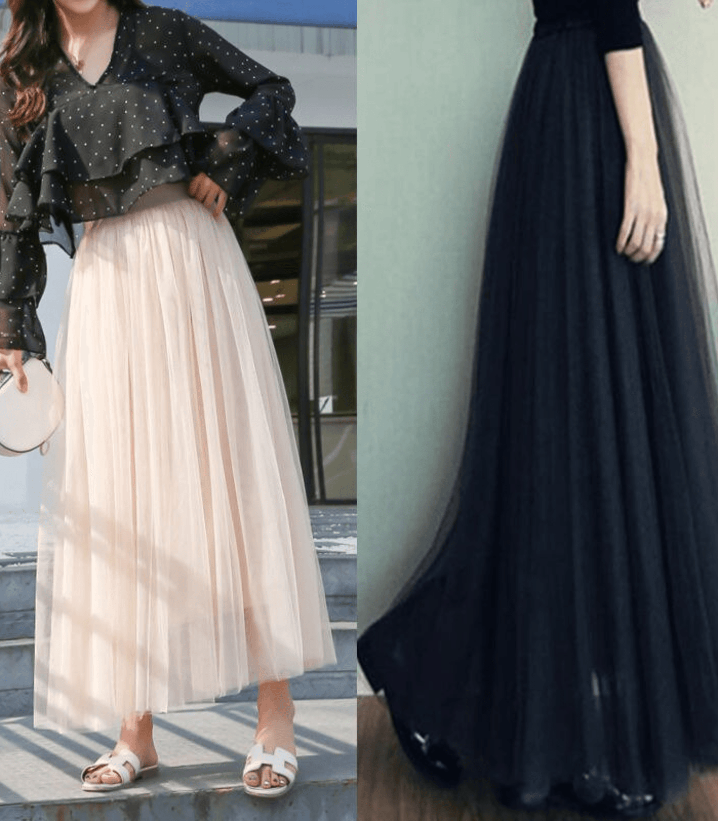 Rocque Longue à Taille Haute pour Femmes - Marie Montel