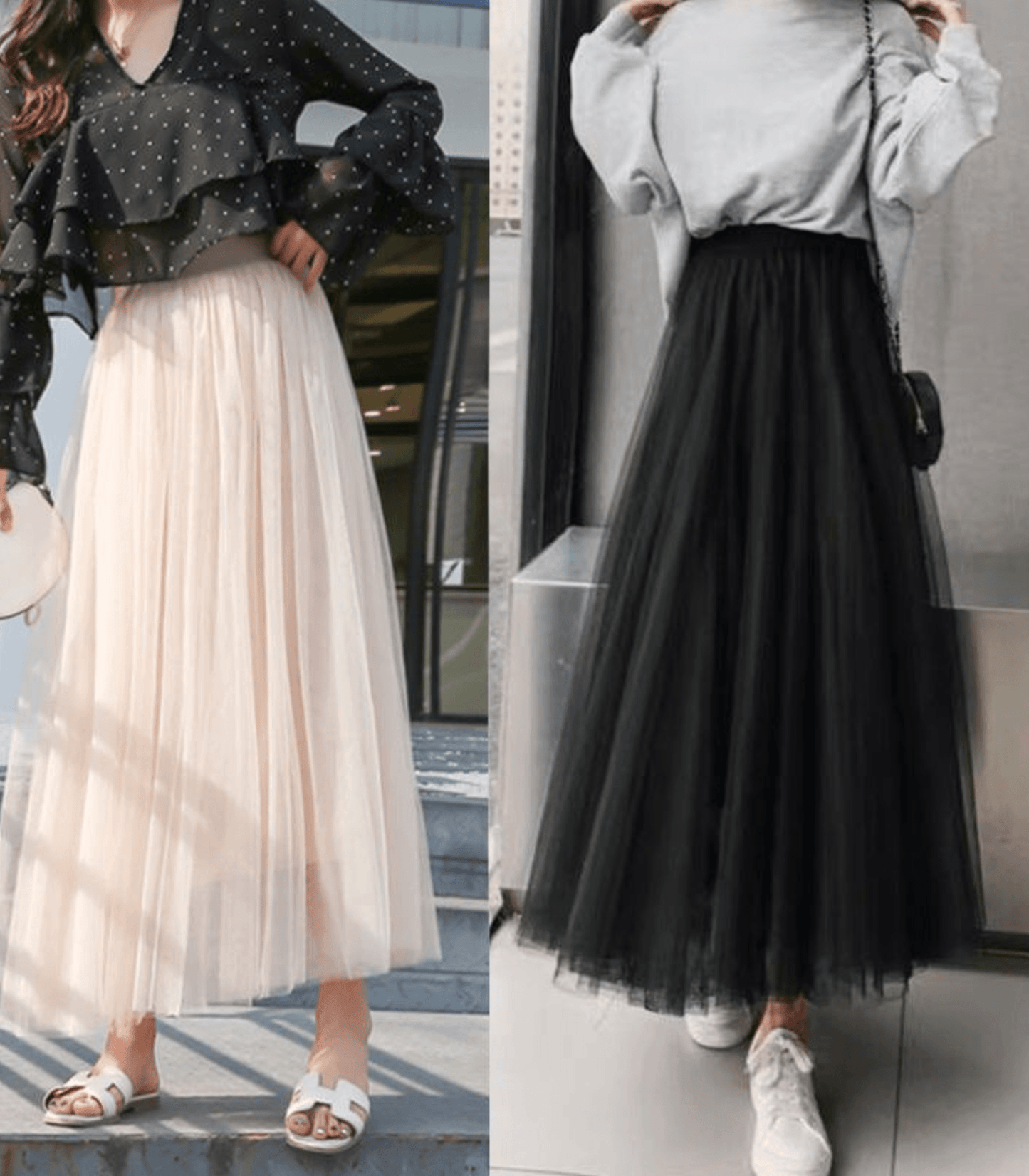 Rocque Longue à Taille Haute pour Femmes - Marie Montel