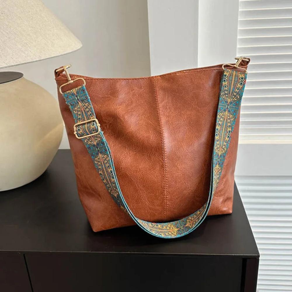 Sac à Épaule Vintage Élégant en PU pour Femmes - Marie Montel