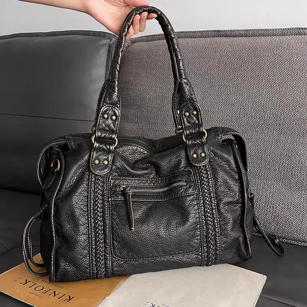 Sac à Main Noir Vintage pour Femmes - Marie Montel
