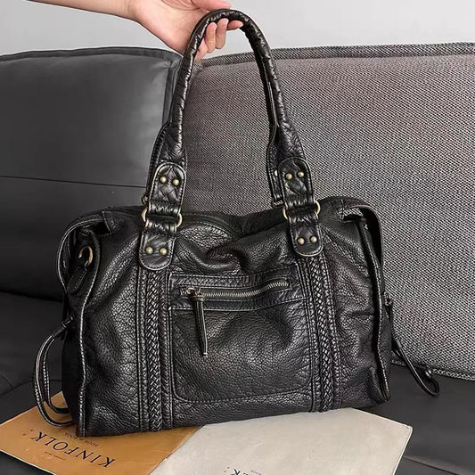 Sac à Main Noir Vintage pour Femmes - Marie Montel