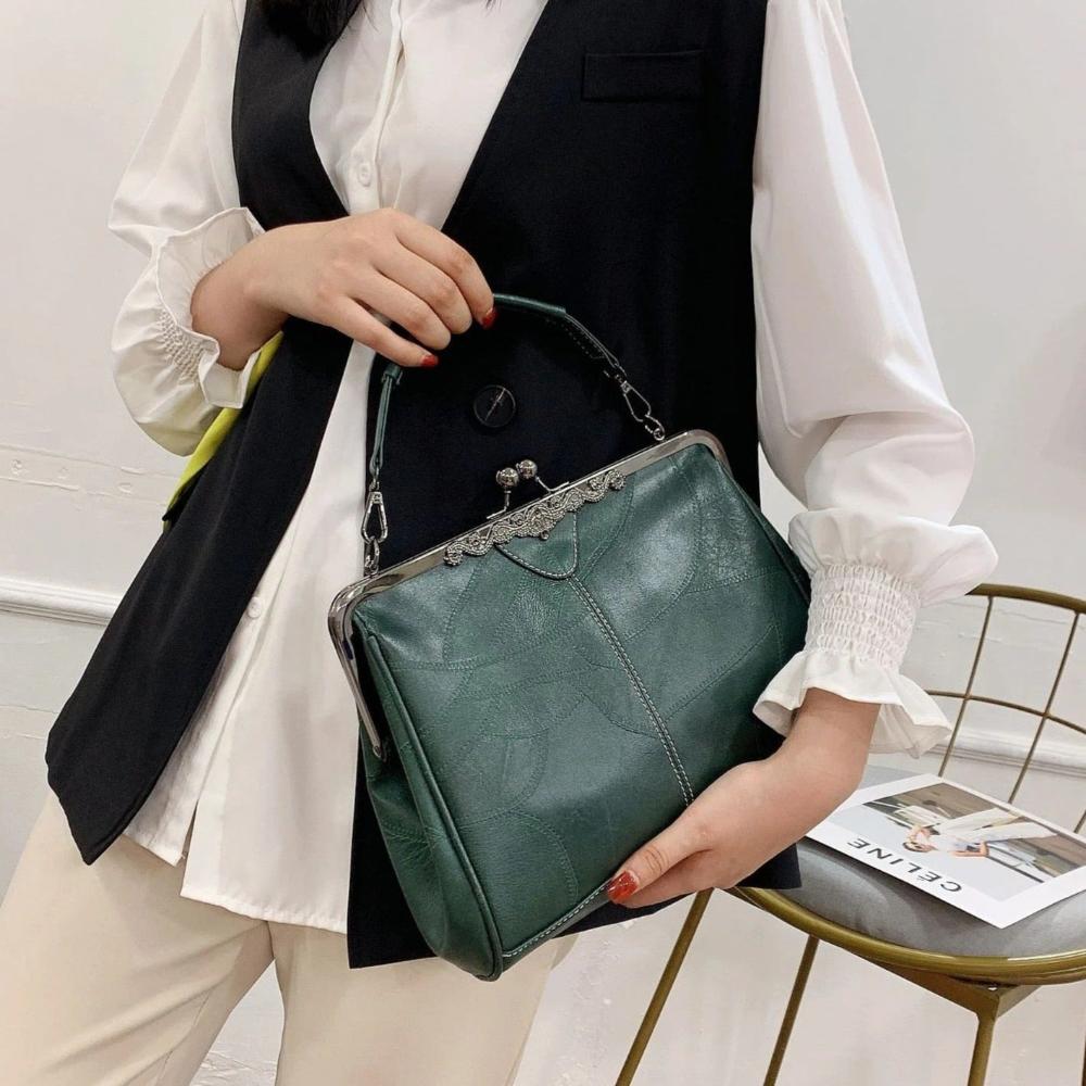 Sac à Main Vintage avec Fermeture à Clapet pour Femmes - Marie Montel