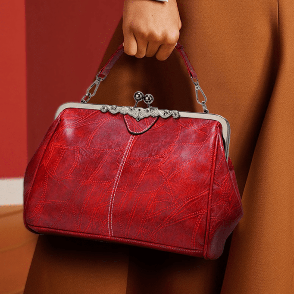 Sac à Main Vintage avec Fermeture à Clapet pour Femmes - Marie Montel