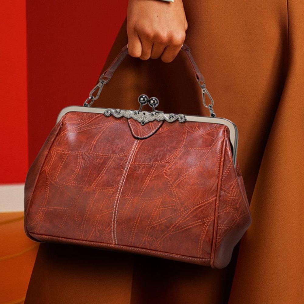 Sac à Main Vintage avec Fermeture à Clapet pour Femmes - Marie Montel
