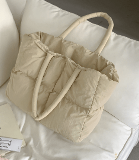 Sac Tote Matelassé pour Femmes en Vert, Beige, Blanc ou Noir - Marie Montel