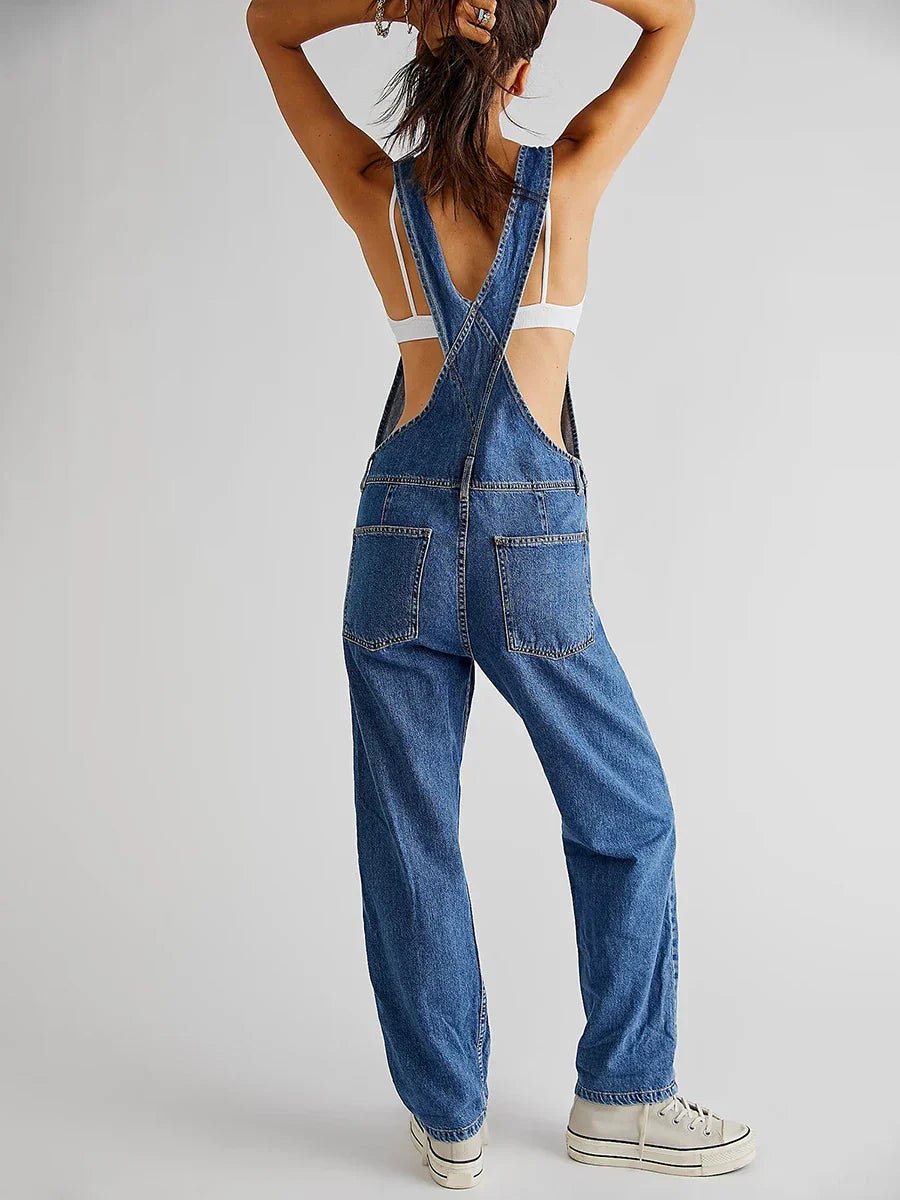 Salopette Chic en Denim pour Femmes - Marie Montel