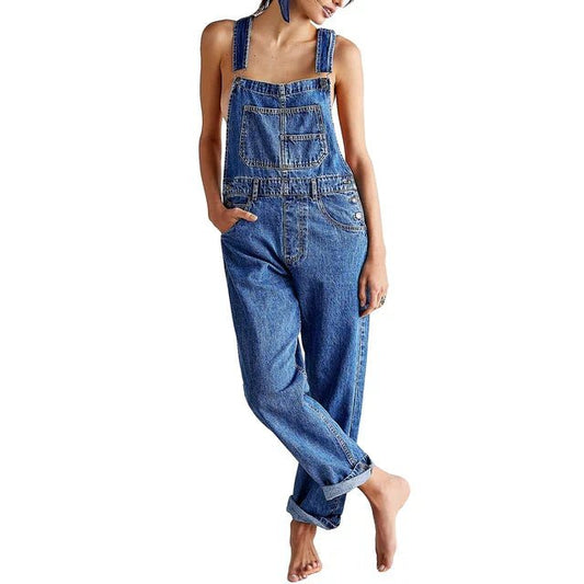 Salopette Chic en Denim pour Femmes - Marie Montel