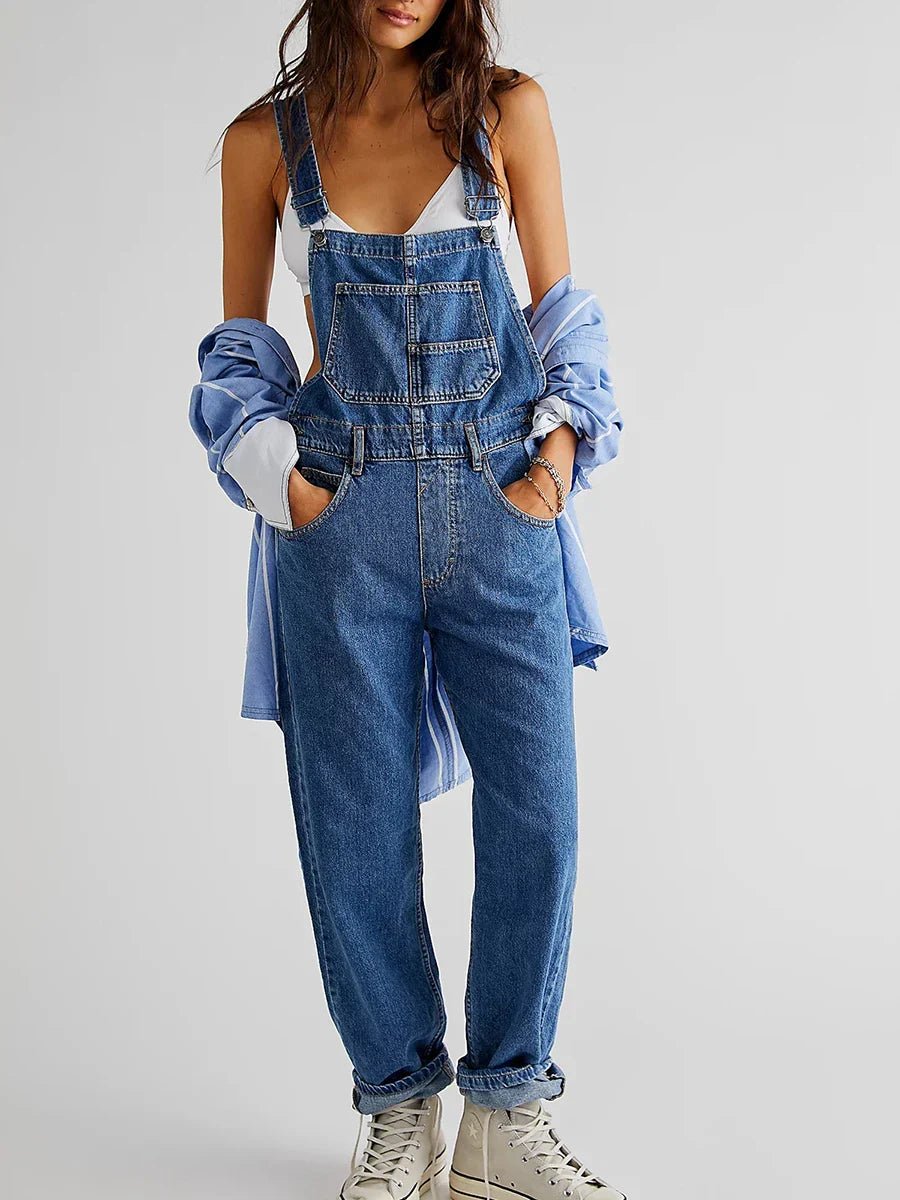 Salopette Chic en Denim pour Femmes - Marie Montel