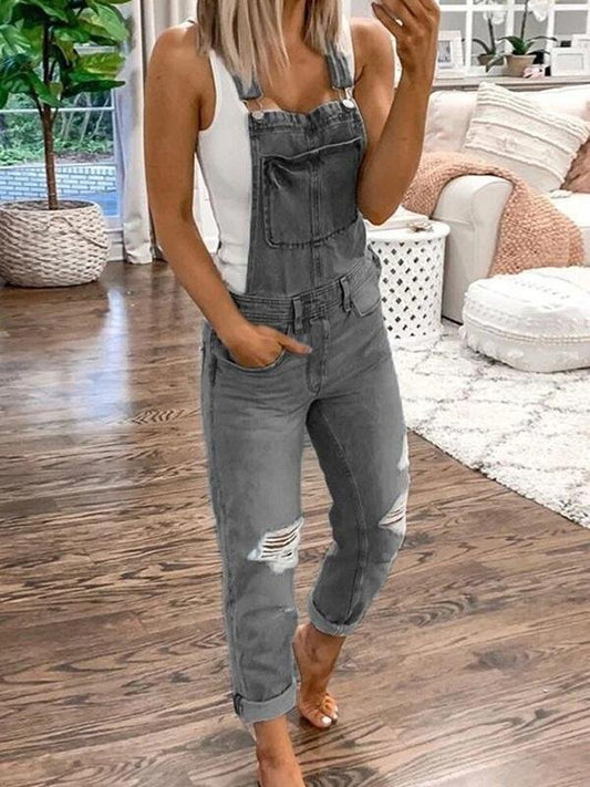Salopette Déchirée Chic pour Femmes - Marie Montel