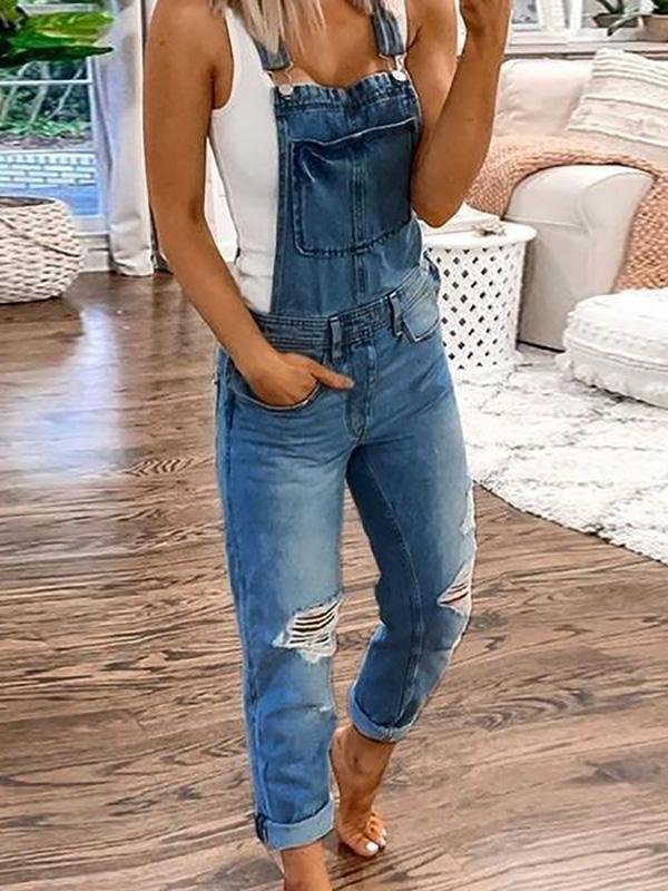 Salopette Déchirée Chic pour Femmes - Marie Montel