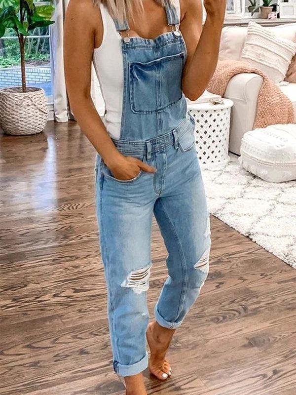 Salopette Déchirée Chic pour Femmes - Marie Montel