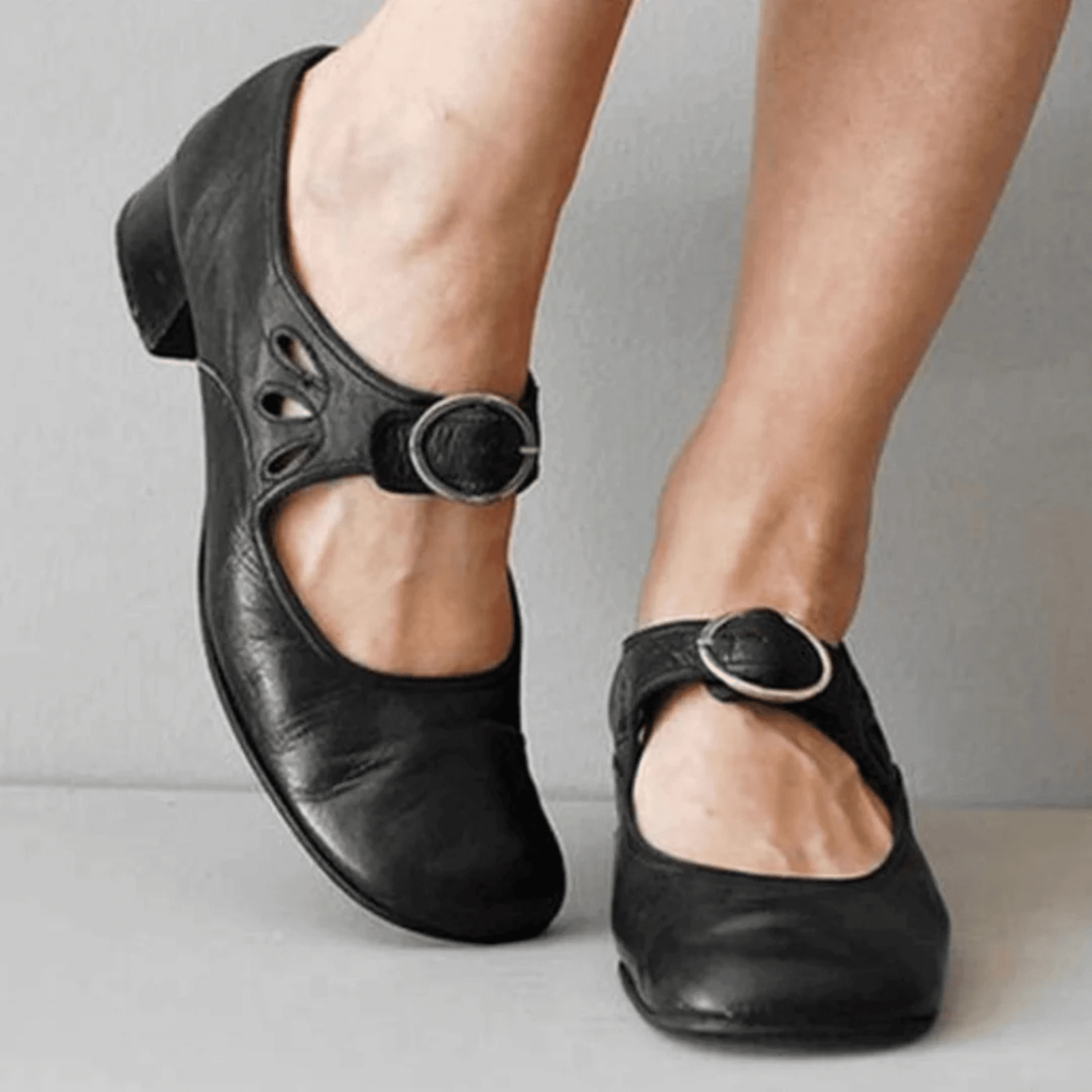 Sandales Confortables à Talon Bas pour Femmes - Marie Montel