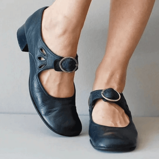 Sandales Confortables à Talon Bas pour Femmes - Marie Montel