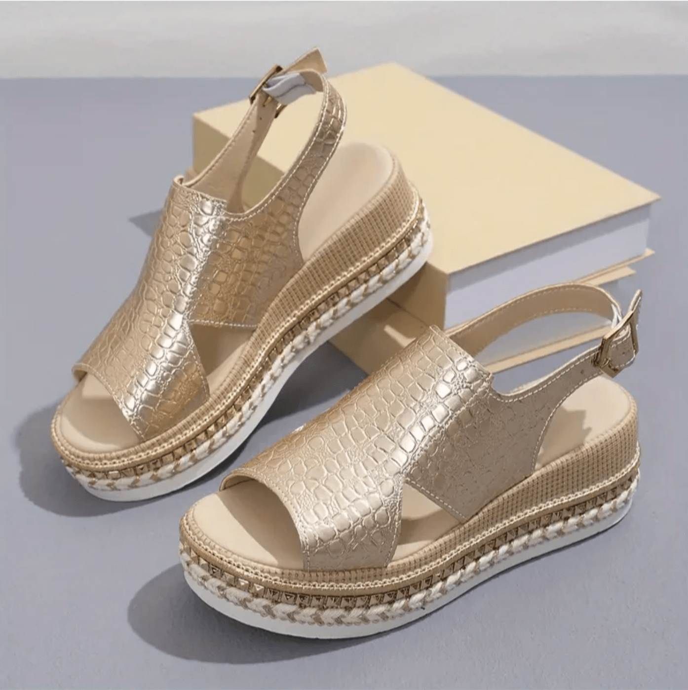 Sandales Confortables à Talon Épais pour Femmes - Marie Montel