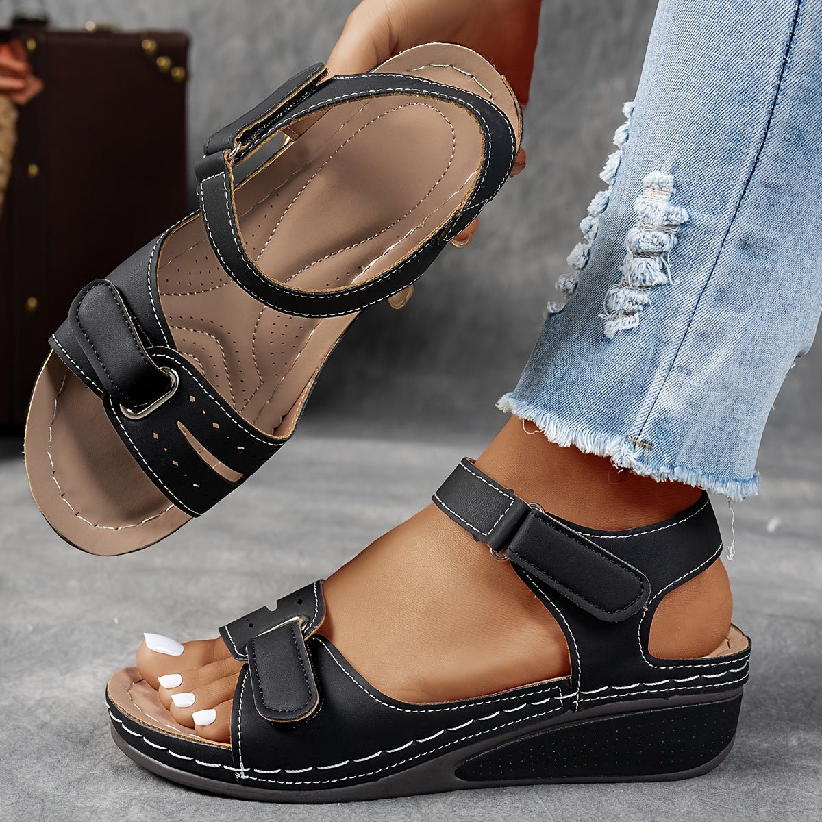 Sandales Confortables à Talon pour Femmes - Marie Montel