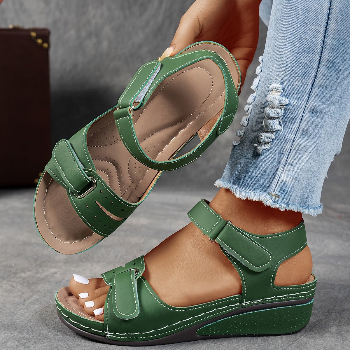 Sandales Confortables à Talon pour Femmes - Marie Montel