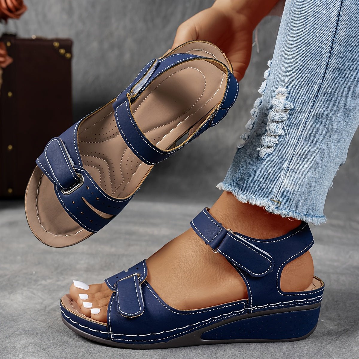 Sandales Confortables à Talon pour Femmes - Marie Montel