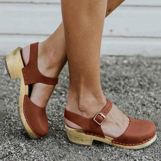 Sandales Confortables à Talons Compensés pour Femmes - Marie Montel