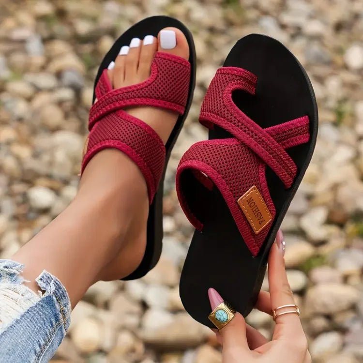 Sandales Confortables à Tête Ronde pour Femmes - Marie Montel