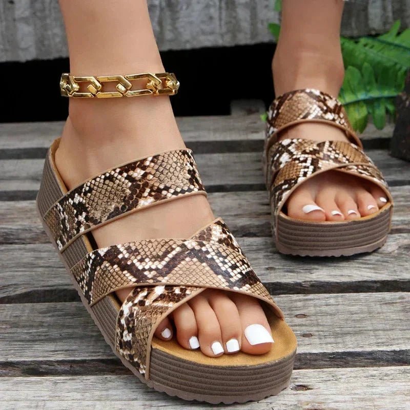 Sandales Confortables en Cuir Ergonomiques pour Femmes - Marie Montel