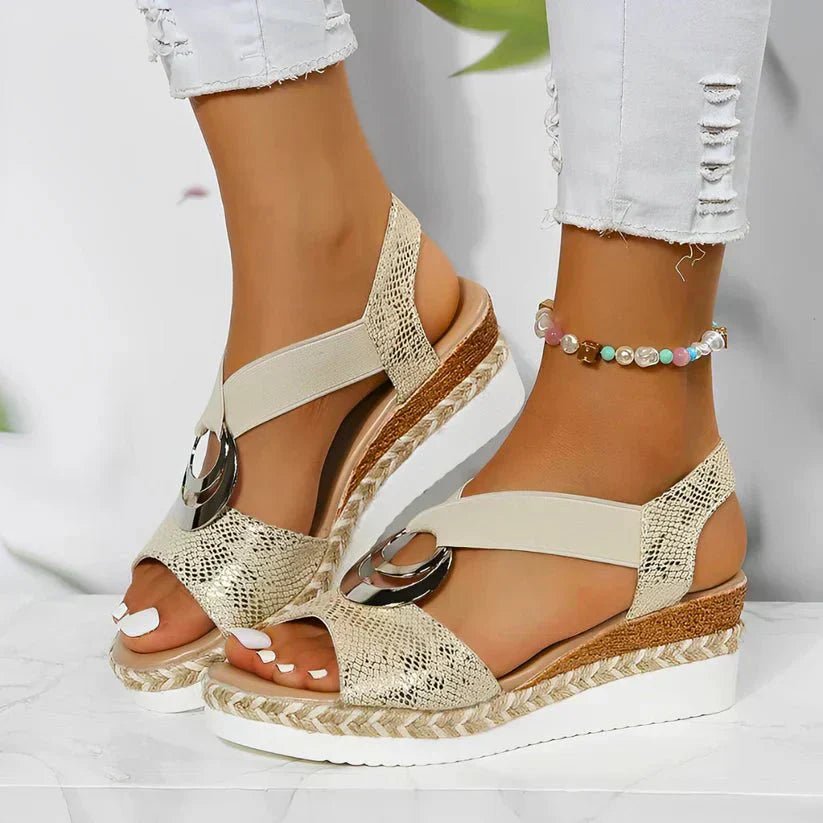 Sandales Confortables en Cuir pour Femmes - Marie Montel