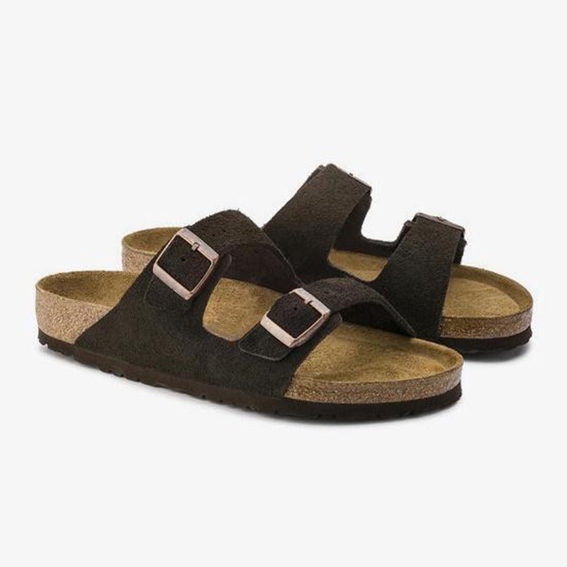 Sandales Confortables en Cuir Suédé pour Femmes - Marie Montel
