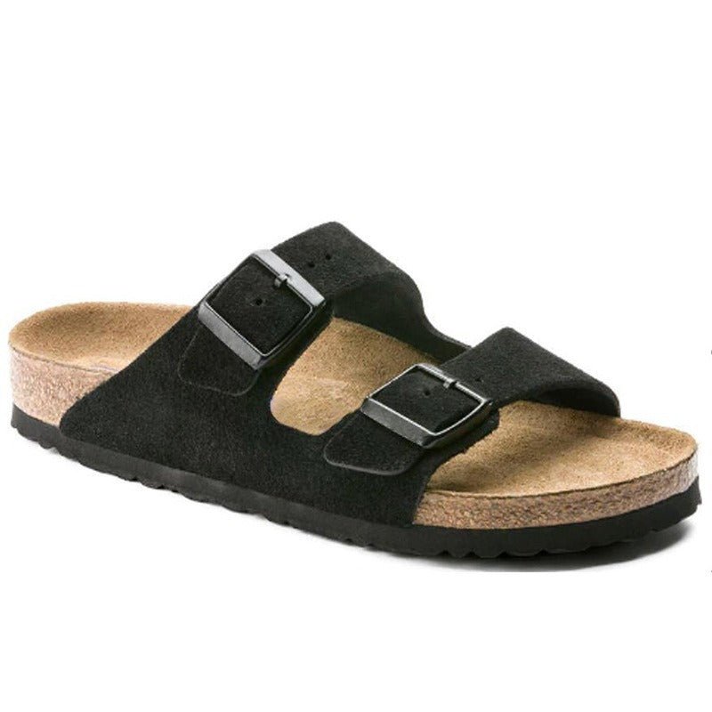 Sandales Confortables en Cuir Suédé pour Femmes - Marie Montel