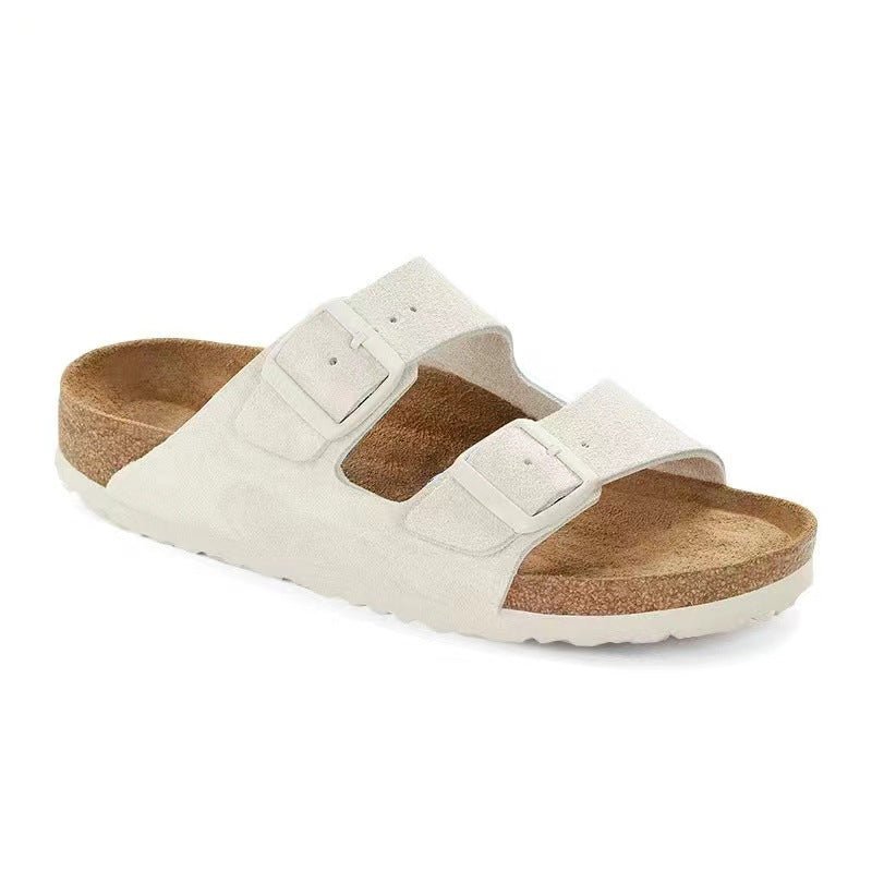 Sandales Confortables en Cuir Suédé pour Femmes - Marie Montel