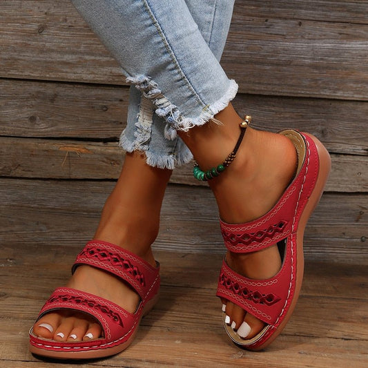 Sandales Confortables en PU pour Femmes - Marie Montel