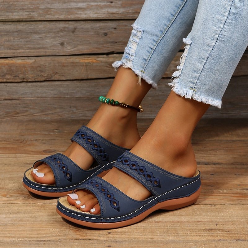 Sandales Confortables en PU pour Femmes - Marie Montel