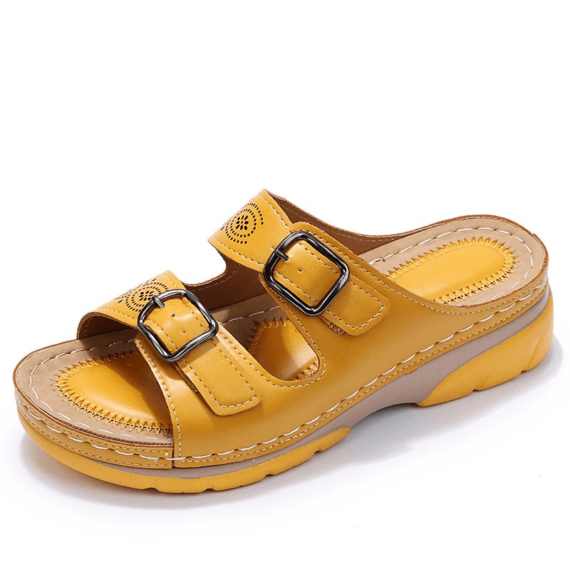 Sandales Ergonomiques en Cuir pour Femmes - Marie Montel
