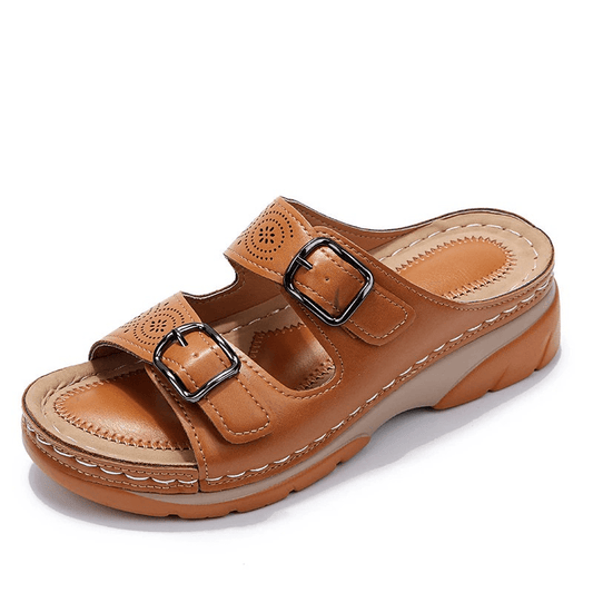Sandales Ergonomiques en Cuir pour Femmes - Marie Montel