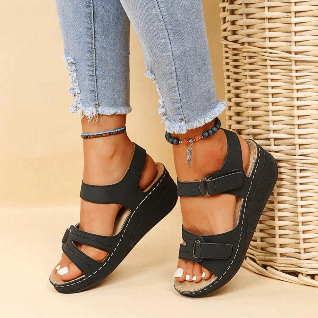 Sandales Ergonomiques pour Femmes en PU - Marie Montel