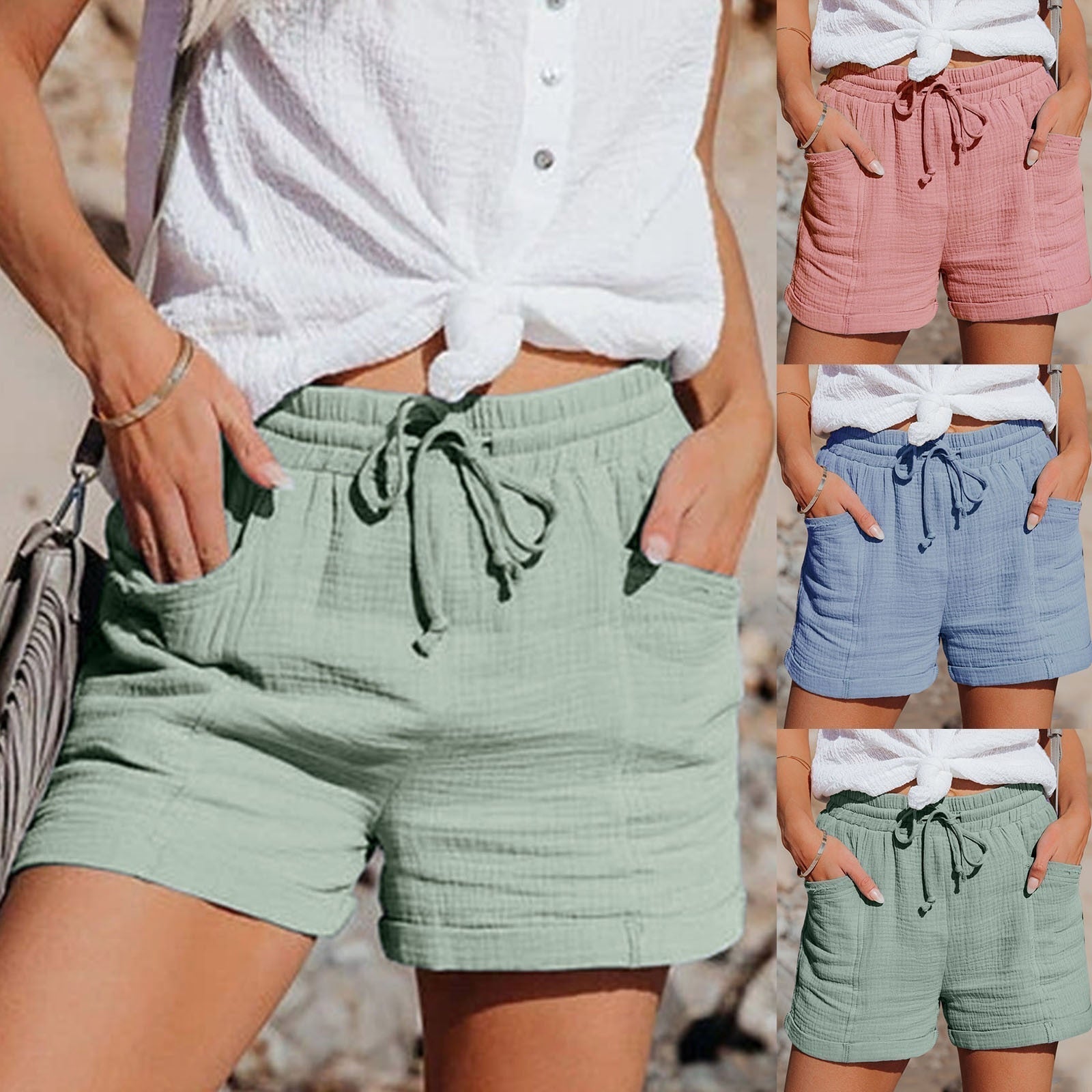 Short Chic en Lin pour Femmes - Marie Montel