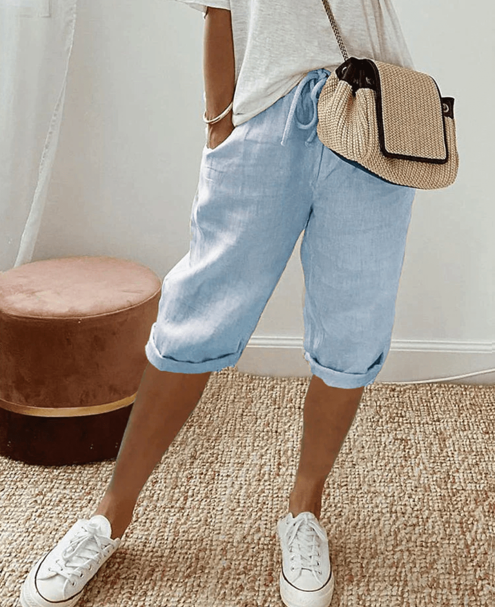 Short Tendance en Lin pour Femmes - Marie Montel