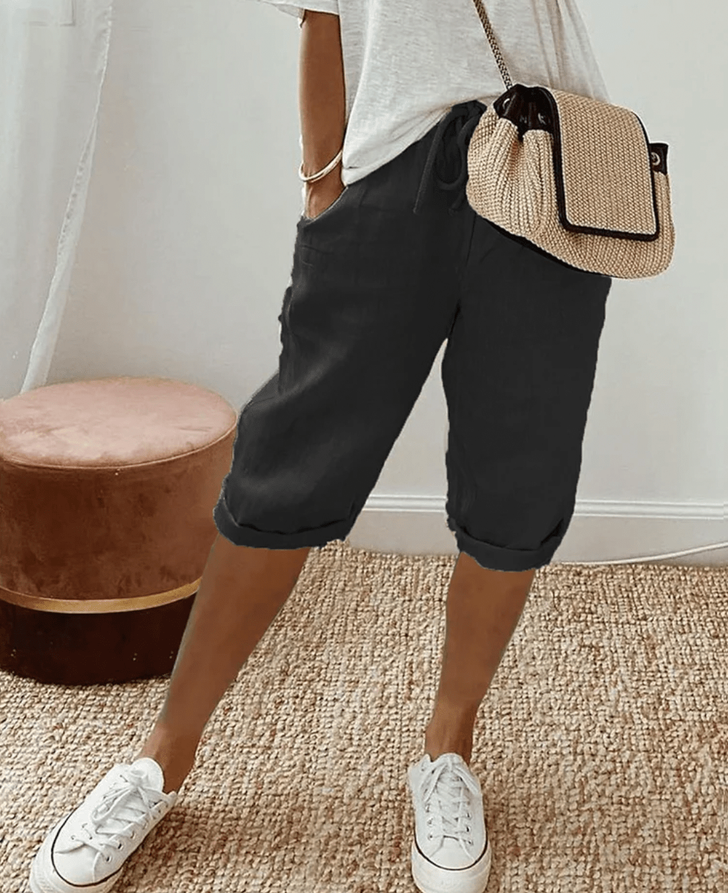 Short Tendance en Lin pour Femmes - Marie Montel