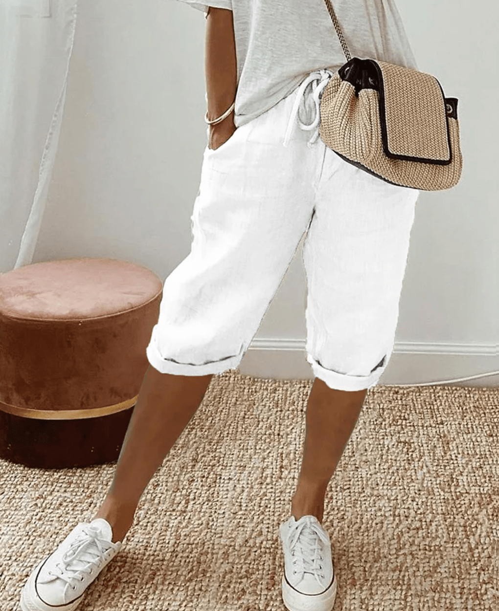 Short Tendance en Lin pour Femmes - Marie Montel