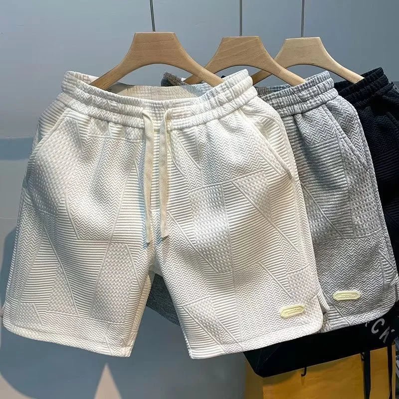 Shorts Herringbone Élégants pour Hommes - Marie Montel