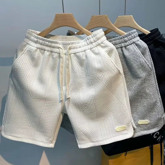 Shorts Herringbone Élégants pour Hommes - Marie Montel