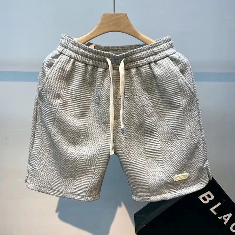 Shorts Herringbone Élégants pour Hommes - Marie Montel