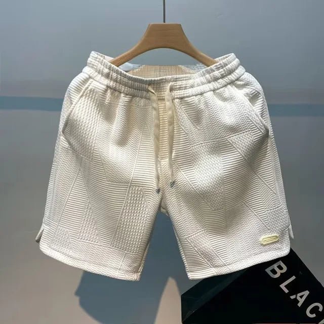 Shorts Herringbone Élégants pour Hommes - Marie Montel