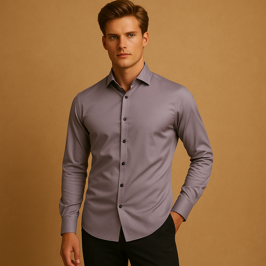 Chemise Élégante à Manches Longues pour Hommes